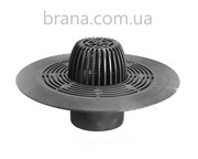 Воронка з листоуловлювачем, з притискним фланцем з нержавіючої сталі